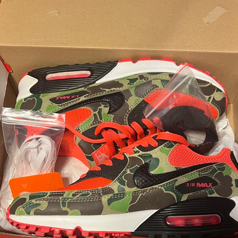 NIKE AIR MAX 90 SP REVERSE DUCK CAMO  INFRARED BLACK SIZE 9.5